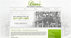 Desktop Screenshot of dinosnorthendboston.com